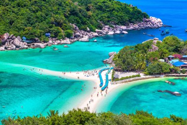 Nang Yuan Adası, Koh Tao, Tayland bir yaz günü