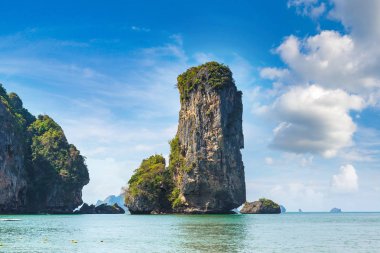 Ao Pai Plong beach, Krabi, Tayland, bir yaz günü