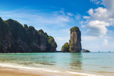 Ao Pai Plong beach, Krabi, Tayland, bir yaz günü
