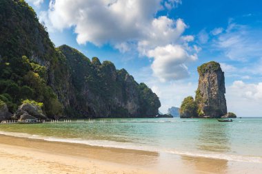 Ao Pai Plong beach, Krabi, Tayland, bir yaz günü