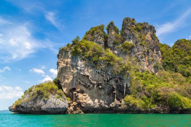 Ao Nang beach, Krabi, Tayland bir yaz günü