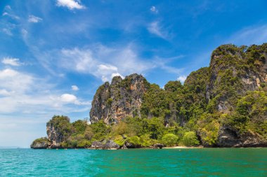 Ao Nang beach, Krabi, Tayland bir yaz günü