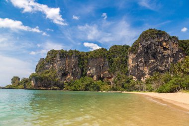 Tonsai beach, Krabi, Tayland, bir yaz günü