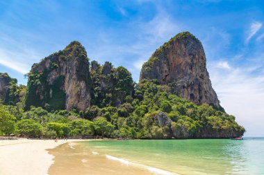 Railay Beach, Krabi, Tayland bir yaz günü