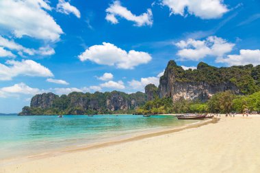 Railay Beach, Krabi, Tayland bir yaz günü