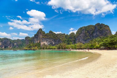 Railay Beach, Krabi, Tayland bir yaz günü
