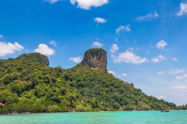 Ao Phra Nang Beach, Krabi, Tayland bir yaz günü