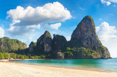 Railay Beach, Krabi, Tayland bir yaz günü