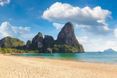 Railay Beach, Krabi, Tayland bir yaz günü