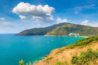 Tayland 'da bir yaz günü Phuket' in panoramik manzarası