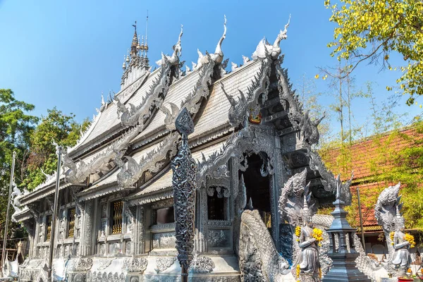 Wat Sri Suphan Silver Templet Buddhister Tempel Chiang Mai Thailand — Stockfoto