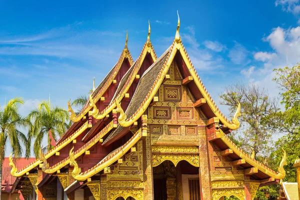 Wat Phra Singh Buddhists Temple Chiang Mai Thailand Summer Day — Stock Photo, Image