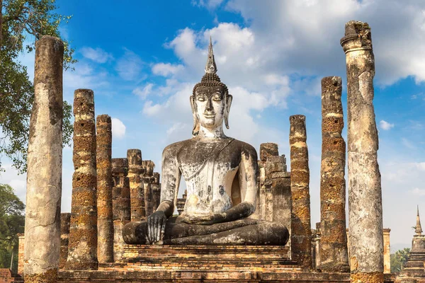 Historický Park Sukhothai Thajsko Letním Dni — Stock fotografie