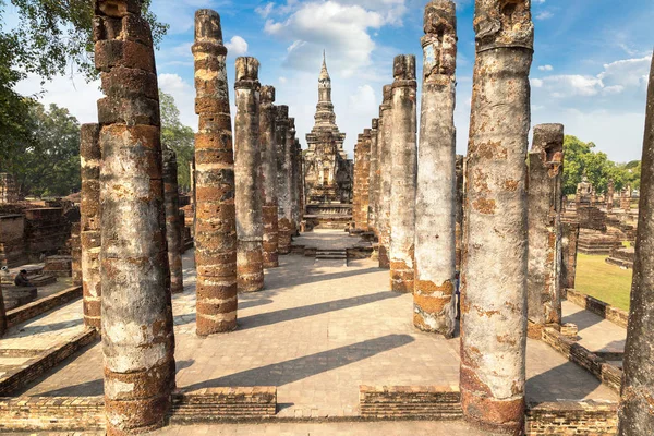 Parque Histórico Sukhothai Tailândia Dia Verão — Fotografia de Stock