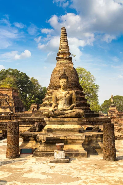 Parco Storico Sukhothai Thailandia Una Giornata Estiva — Foto Stock