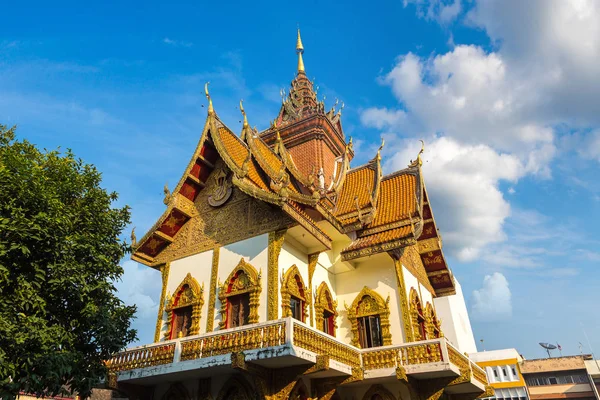 Wat Buppharam Templo Budista Chiang Mai Tailândia Dia Verão — Fotografia de Stock