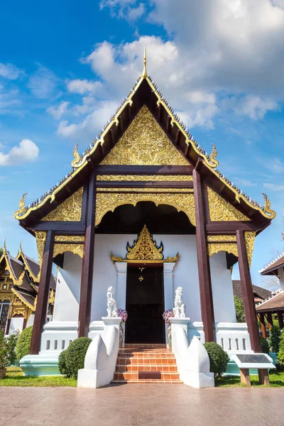 Wat Phan Tao Tempio Buddista Chiang Mai Thailandia Giorno Estate — Foto Stock
