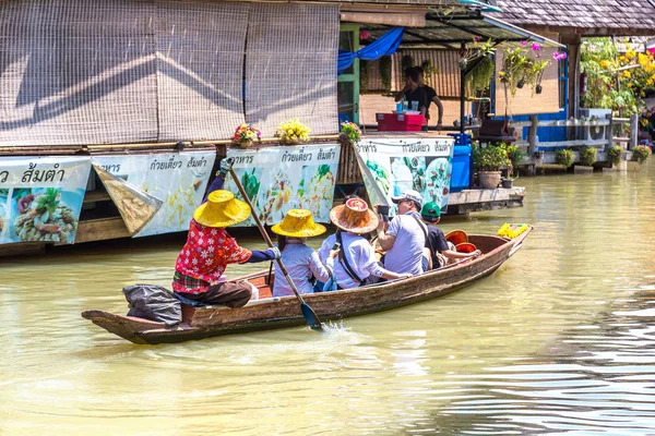 Pattaya Thailand Março 2018 Mercado Flutuante Pattaya Tailândia Dia Verão — Fotografia de Stock