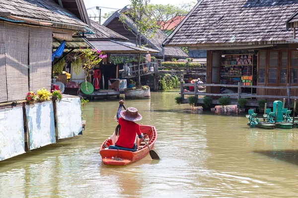 Mercato Galleggiante Pattaya Thailandia Una Giornata Estiva — Foto Stock