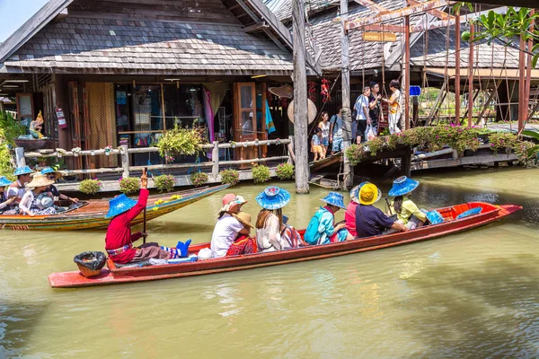 Pattaya Tailandia Marzo 2018 Mercado Flotante Pattaya Tailandia Día Verano — Foto de Stock