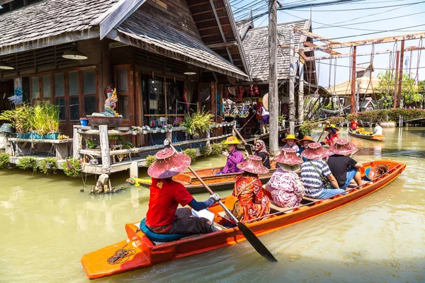 Pattaya Tailandia Marzo 2018 Mercado Flotante Pattaya Tailandia Día Verano — Foto de Stock