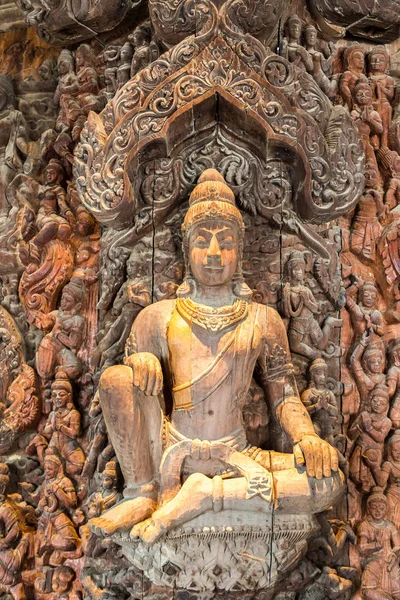 Heiligdom Van Waarheid Pattaya Thailand Een Zomerdag — Stockfoto