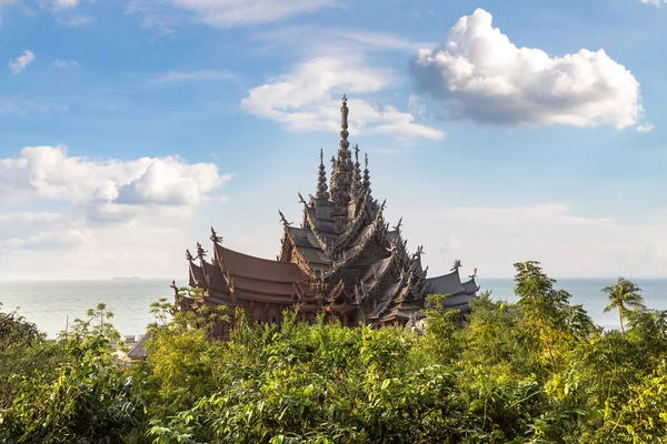 Santuario Verdad Pattaya Tailandia Día Verano — Foto de Stock
