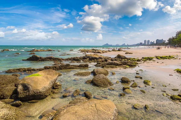 Hua Hin beach, Tayland bir güzel yaz gün