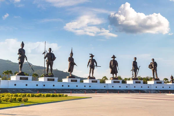 Estátuas Grande Rei Tailândia Rajabhakti Park Hua Hin Tailândia Dia — Fotografia de Stock