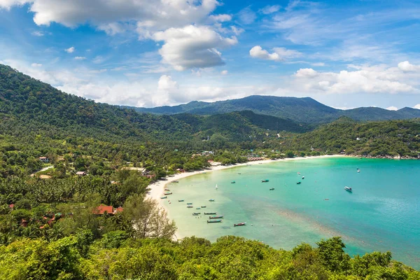Панорамный Вид Пляж Тонг Най Пан Ной Острове Панган Таиланд — стоковое фото
