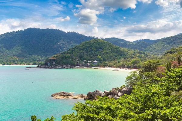 Panoramik Tanga Nai Pan Noi Beach Koh Samui Adası Tayland — Stok fotoğraf