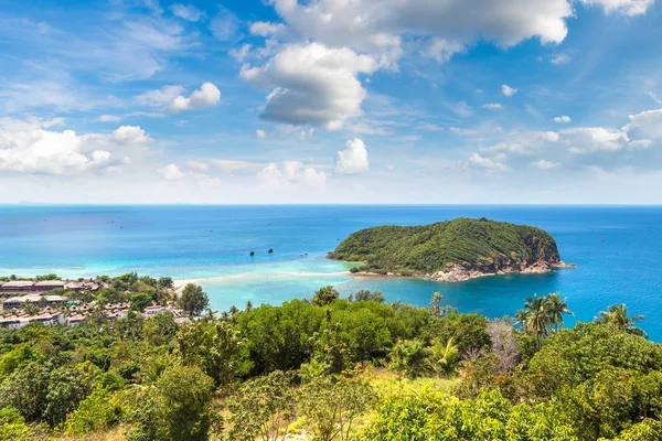 Hava panoramik Koh Mae Samui Adası, bir yaz günü Tayland