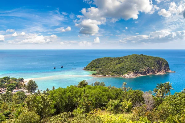 Hava panoramik Koh Mae Samui Adası, bir yaz günü Tayland