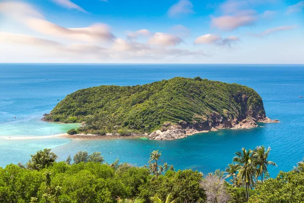 Hava panoramik Koh Mae Samui Adası, bir yaz günü Tayland