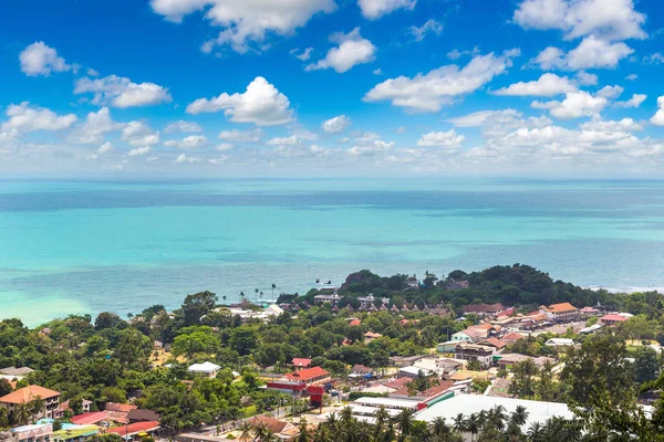 Koh Samui Adası, Tayland bir yaz günü hava panoramik