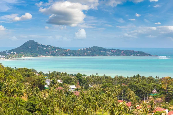 Koh Samui Adası, Tayland bir yaz günü hava panoramik