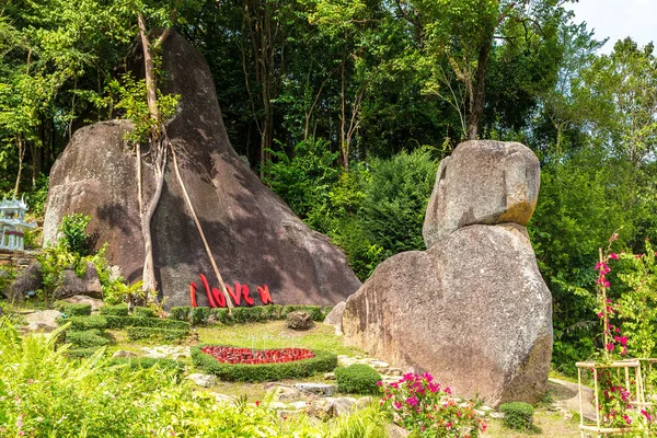 Samui Tailandia Marzo 2018 Piedra San Valentín Isla Koh Samui —  Fotos de Stock