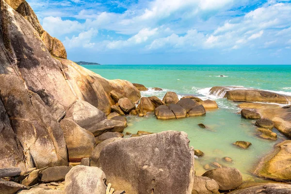 Lamai Beach Koh Samui Adası, Tayland bir yaz günü
