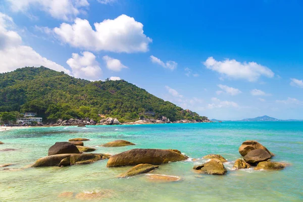 Silver Beach Ilha Koh Samui Tailândia Dia Verão — Fotografia de Stock