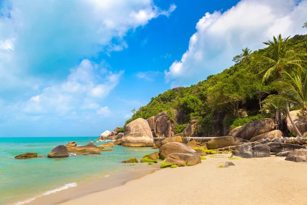 Silver Beach Auf Der Insel Koh Samui Thailand Einem Sommertag — Stockfoto