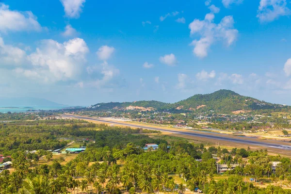 Vista Aérea Panorámica Isla Koh Samui Tailandia Día Verano — Foto de Stock