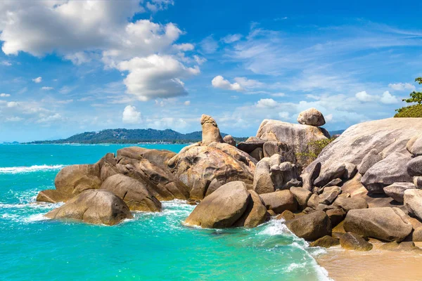 Hin Hin Grand Père Grand Mère Rock Sur Île Koh — Photo