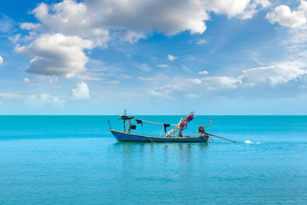 Barco Pesca Ilha Koh Samui Tailândia Dia Verão — Fotografia de Stock