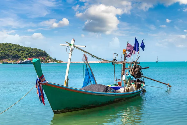Barco Pesca Ilha Koh Samui Tailândia Dia Verão — Fotografia de Stock