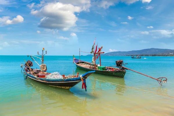 Рыбацкие Лодки Острове Самуи Таиланд Летний День — стоковое фото