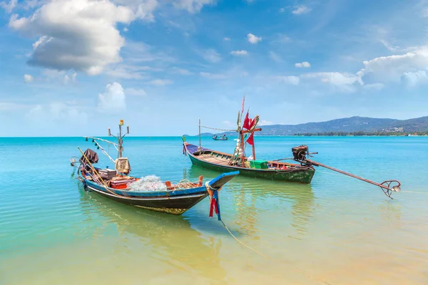 Рыбацкие Лодки Острове Самуи Таиланд Летний День — стоковое фото