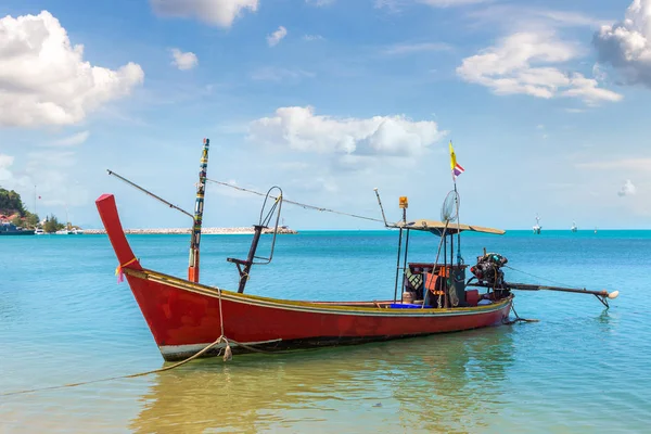 Łódź Rybacka Wyspie Koh Samui Tajlandia Letnie Dni — Zdjęcie stockowe