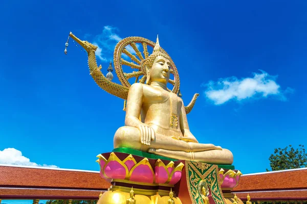 Großer Buddha Auf Koh Samui Thailand Einem Sommertag — Stockfoto