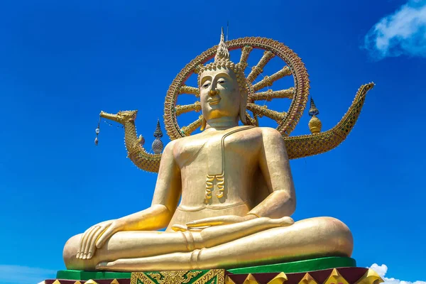 Wielki Budda Koh Samui Tajlandia Letni Dzień — Zdjęcie stockowe