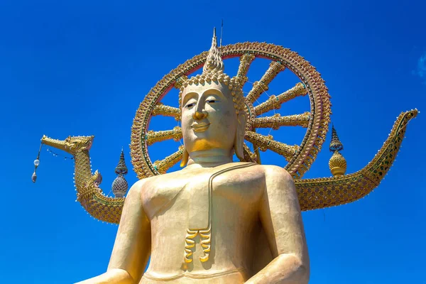 Nagy Buddha Koh Samui Thaiföld Egy Nyári Napon — Stock Fotó